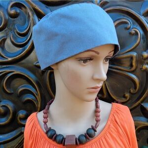 EUC UNCOMMON THREADS Working Wear Blue Uniform Style Hat Velcro Closure